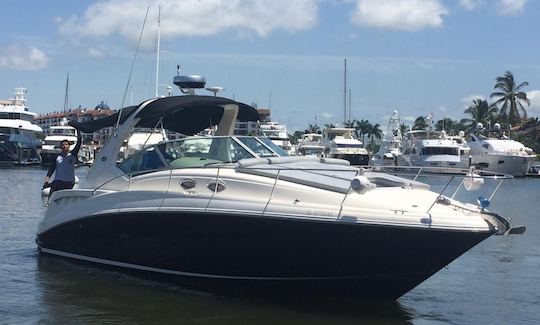 Aluguer de iates a motor Searay de 34 pés em Puerto Vallarta