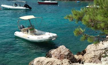 Rent 16' Zodiac Medline 60hp Rigid Inflatable Boat in Hvar, Croatia