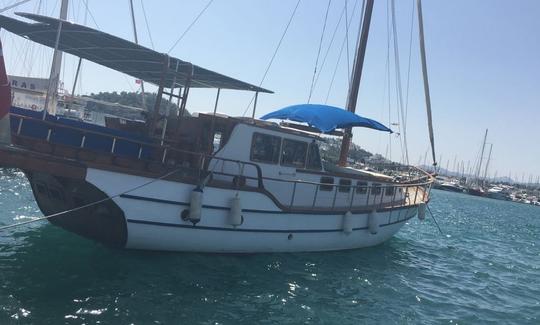 Chárter privado para un viaje diario en barco a vela Gulet PN para 12 personas en Bodrum