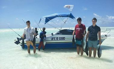 Aluguer de barcos de pesca em Pwani Mchangani, Região Norte de Zanzibar