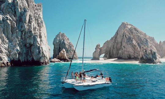 Private Charter on a 38ft Cruising Catamaran for Up to 15 People in Cabo, Mexico