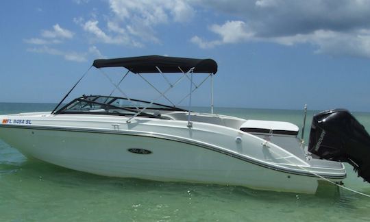 Clearwater Beach in your open bow fun boat!