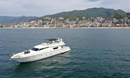 Luxury Mega Yacht Ferreti 80' Puerto Vallarta