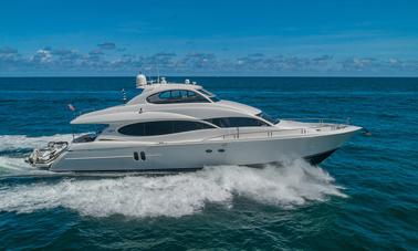 84ft Lazzara Motor Yacht is a head turner with lots of water toys and a hot tub 