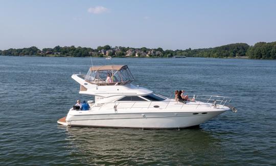 WELCOME ABOARD THE 
41' YACHT on Old Hickory Lake - Near Nashville, TN.