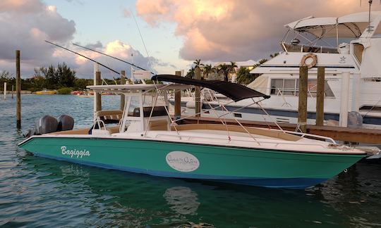 Pesca de fundo e em alto mar em 35 pés