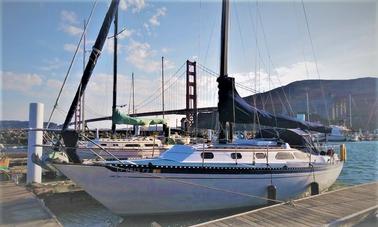 Curated Sailing Experience from the Golden Gate Bridge: Islander 36 Sailboat