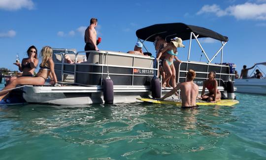 Sandbar Party Pontoon Boat em Miami - acomoda 10 pessoas