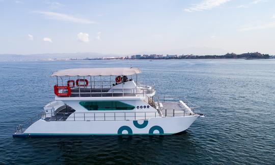 Lujoso catamarán a motor de 72 pies en Nuevo Vallarta y Puerto Vallarta