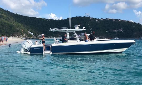 Bateau à moteur Intrepid de 37 pieds pour 12 personnes à Saint-Thomas