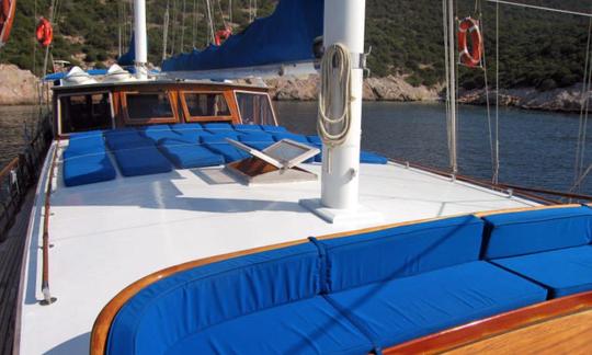 Take a Voyage aboard a 16 Person Turkish Gulet in Bodrum, Mugla