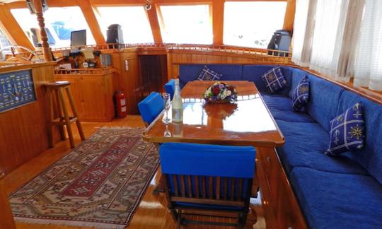 Take a Voyage aboard a 16 Person Turkish Gulet in Bodrum, Mugla