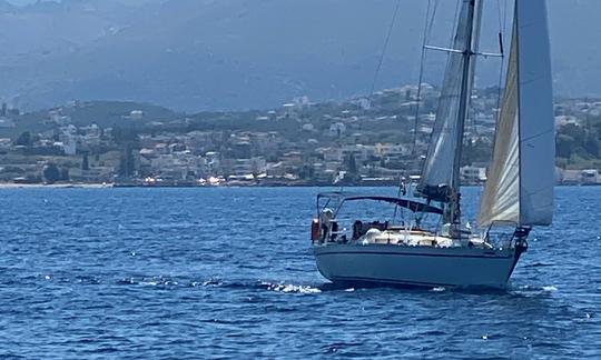 Dromor Apollo 12 Plus Skippered Sailing Yacht for Charter, in Old Harbor Chania.