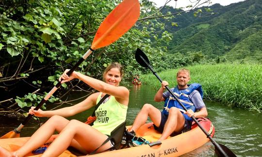 Excursion autoguidée en kayak dans la forêt tropicale de Kahana