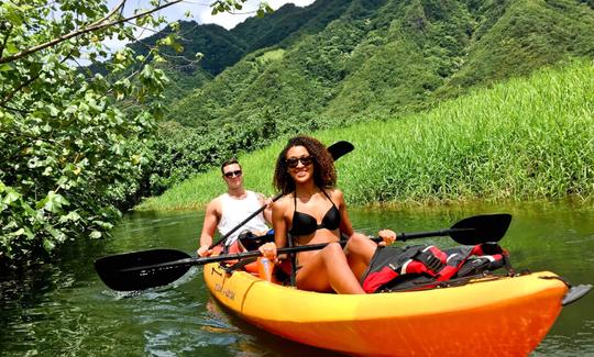 Excursion autoguidée en kayak dans la forêt tropicale de Kahana