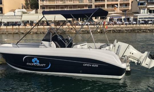 Pacific Craft 625 Deck Boat Rental in Port d'Andratx, Illes Balears