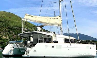 Alquiler de catamarán Lagoa Cruising de 45 pies en Paraty, Río de Janeiro