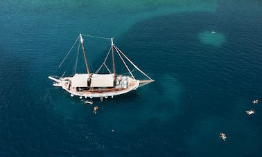 Sailing Schooner in Skiathos