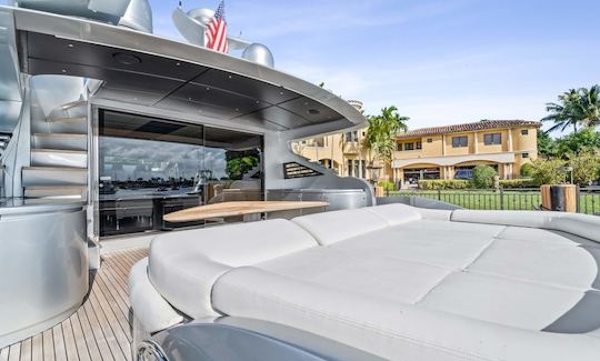 "Jerico 5" Pershing 94 Ultimate Party Yacht With DJ Booth in North Bay Village!