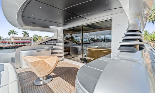 "Jerico 5" Pershing 94 Ultimate Party Yacht With DJ Booth in North Bay Village!