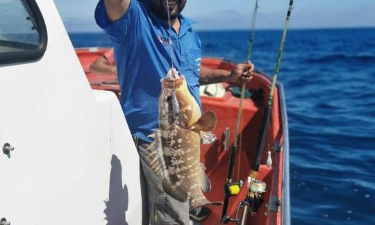 Cartas de pesca em alto mar de Knysna a partir das famosas Knysna Heads!