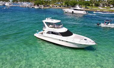 52' LUXURY YACHT RENTAL FOR PARTY IN MIAMI, GREAT LOCATION, NO HIDDEN FEES