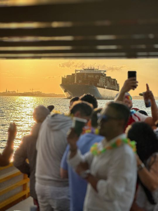 1.5 Hr Public Sunset Cocktail Cruise; Charleston Harbor; Bathroom & Shade