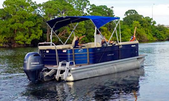 22ft ''Cape 1'' Crest Pontoon Rental in Merritt Island, Florida