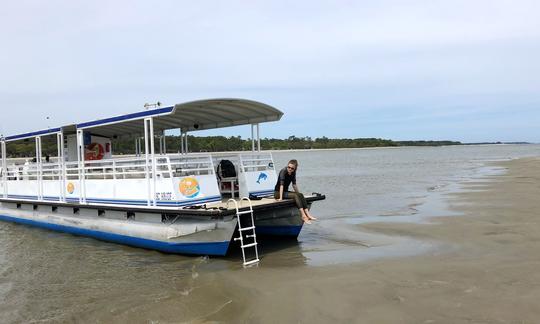 Low Tide Disappearing Island and Dolphin Adventure in Hilton Head Island!