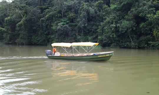 Passeios ecológicos de barco pelo canal no Panamá