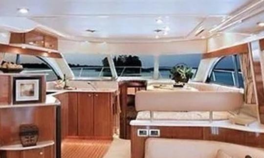 Meridian 411 Sedan Luxury Yacht Rental in New York Harbor