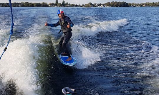 Wakeboarding Boat In Vinkeveen