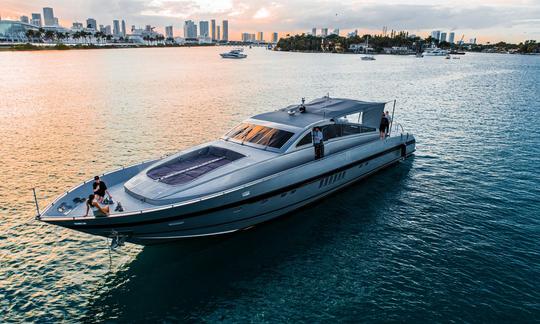 "Just For Fun" Leopard 92 Power Mega Yacht Rental in North Bay Village, Florida