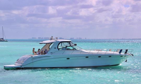 Private luxury yacht 60ft Sea Ray Sundancer! The best boat in Cancun!