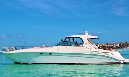 Private luxury yacht 60ft Sea Ray Sundancer! The best boat in Cancun!