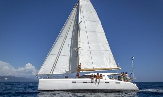 Nautitech 47 Catamaran in Crete. Day trip  until 22p