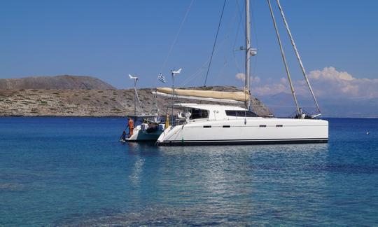 Nautitech 47 Catamaran in Crete. Day trip  until 22p