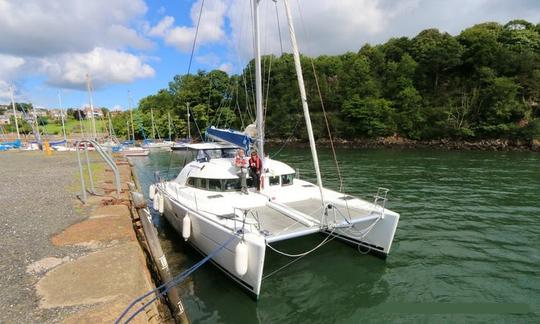 Catamaran at Aberdour Harbour