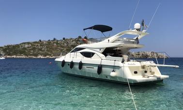 Spacious Ferreti 46 Motor Yacht available in Mykonos