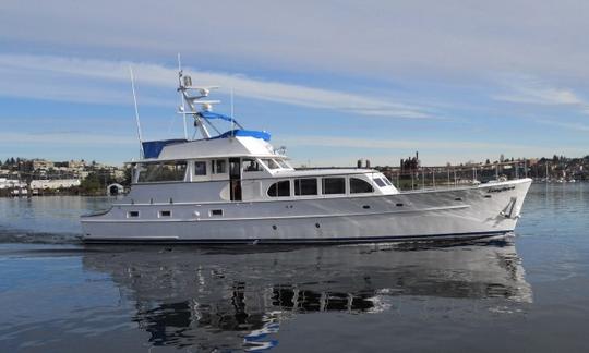 Location de yacht à moteur de luxe Longhorn de 67 pieds à Ketchikan, en Alaska