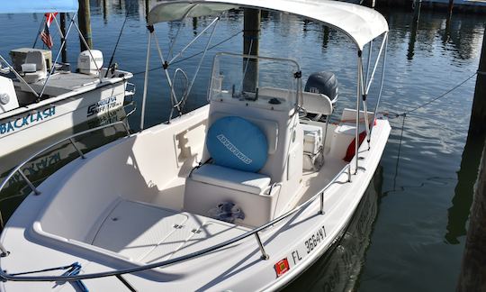 Cobia 19.4 Center Console! Perfect boat for fishing, snorkeling, and cruising.