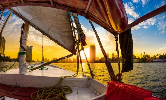 Wooden Felluca 32' Sailing Boat Rental in Maadi, Cairo