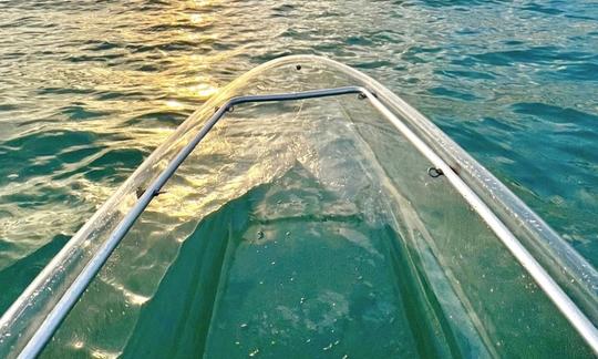 Kayak transparente personalizado para un solo ciclista en alquiler en Panama City Beach