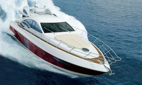 Sleek Sports Yacht with Gourmet Lunch & Open Bar