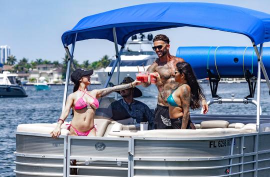 BEST PONTOON PARTY IN SOUTH FL! LUXURY PONTOON IN PARADISE