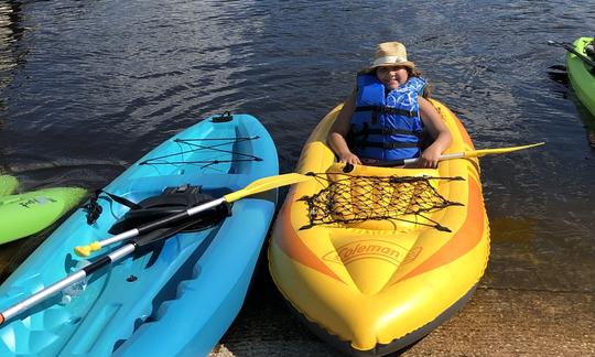 1 Yellow inflatable 
2 inflatable paddle boards 
All with paddles and life jackets