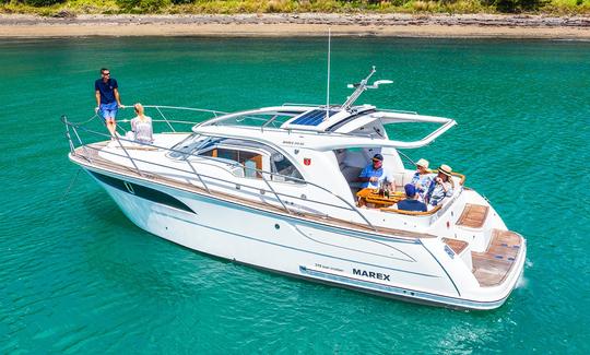 Luxury Marex 310 SC Cabin Cruiser Yacht for rent in Paros