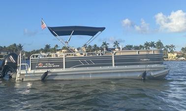 Lo mejor de los tiempos con SunTracker 24DXL Pontoon en Fort Lauderdale, Florida