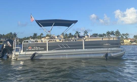 Le meilleur du temps avec le ponton SunTracker 24DXL à Fort Lauderdale, en Floride