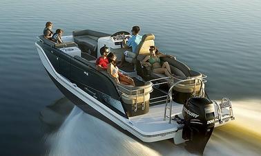 Lake Havasu: 2022 Luxury Pontoon Boat for charter! (15ppl) GB03